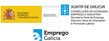 Logos del Servicio Público de Empleo de Galicia