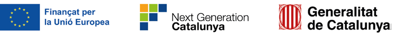 Logos del FSE, Next Geration de Cataluña y de la generalitat