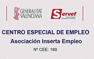 Generalitat Valenciana. Centro Especial de Empleo. Asociación Inserta Empleo. Número C.E.E: 160.