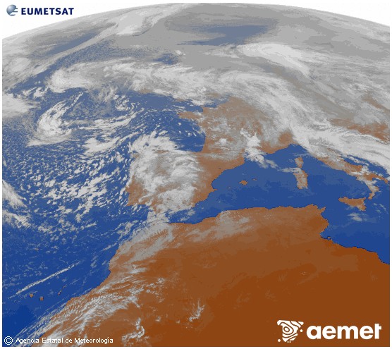 Captura de las previsiones de la AEMET