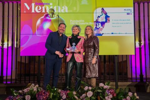 Momento de la recepción del premio