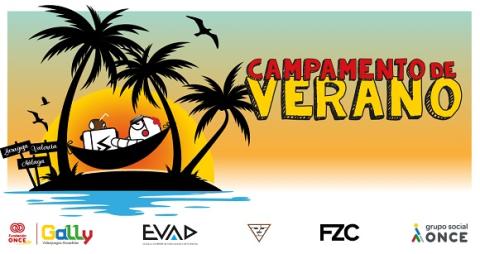 Cartel de los campamentos de verano Fundación ONCE