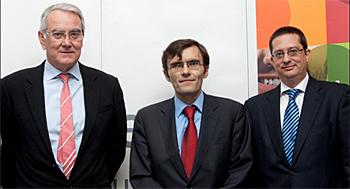 De izqu. a dcha.: Cardona, Durán, Olmos