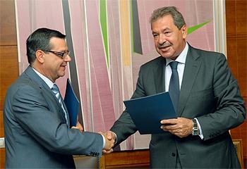 Martínez Donoso (i) junto a Rafael Cortés