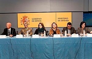 De iz. a dch.: E. Montes, C. Méndez, J.J. Barrera, A. Durán
