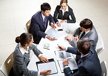 Conversación de un grupo de trabajo