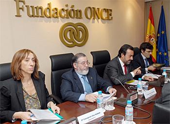 De iz. a dcha.: Concepción Díaz, Mario García, Miguel Carballeda y Alberto Durán