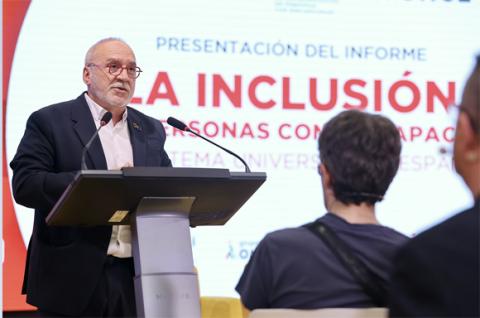 Presentación del informe. Secretario de Estado, Juan Cruz