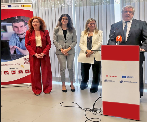 Momento de la presentación de los programas FSE+