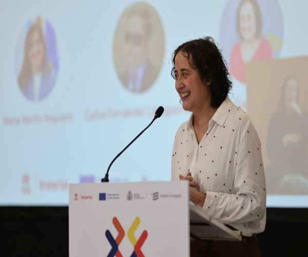 Beatriz Gallego, durante su intervención