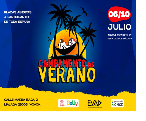 Creatividad del campamento en Málaga